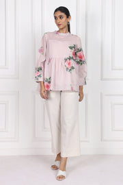 Petals In The Wild Peplum Tops
