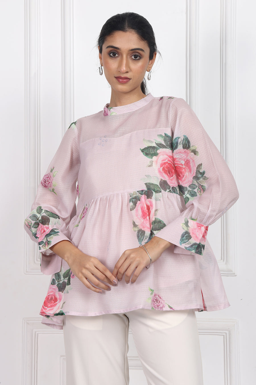 Petals In The Wild Peplum Tops