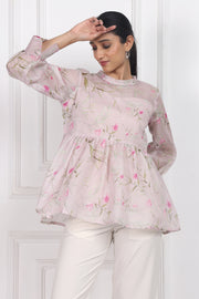 Jasmine Whisper Peplum Tops