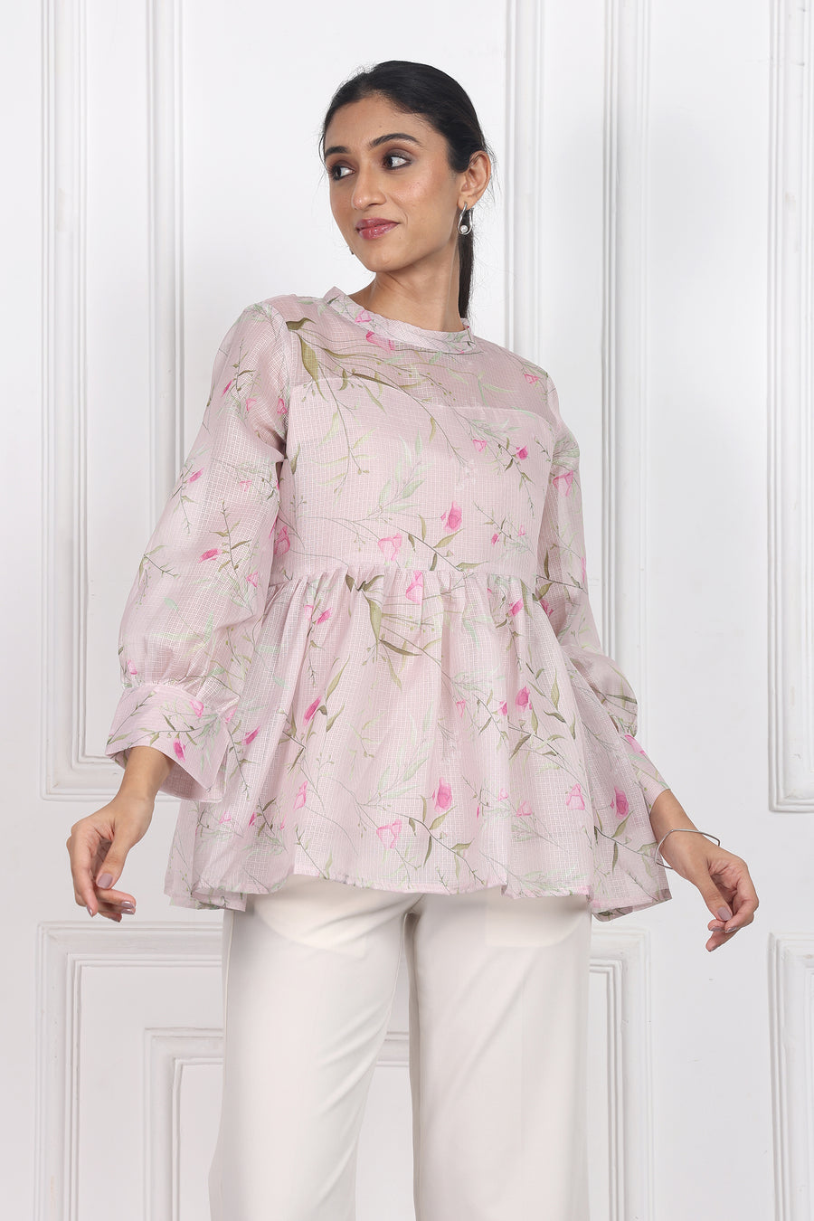 Jasmine Whisper Peplum Tops