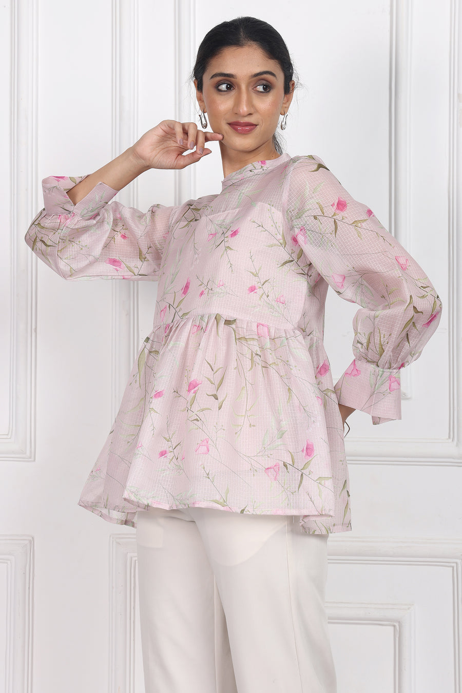 Jasmine Whisper Peplum Tops