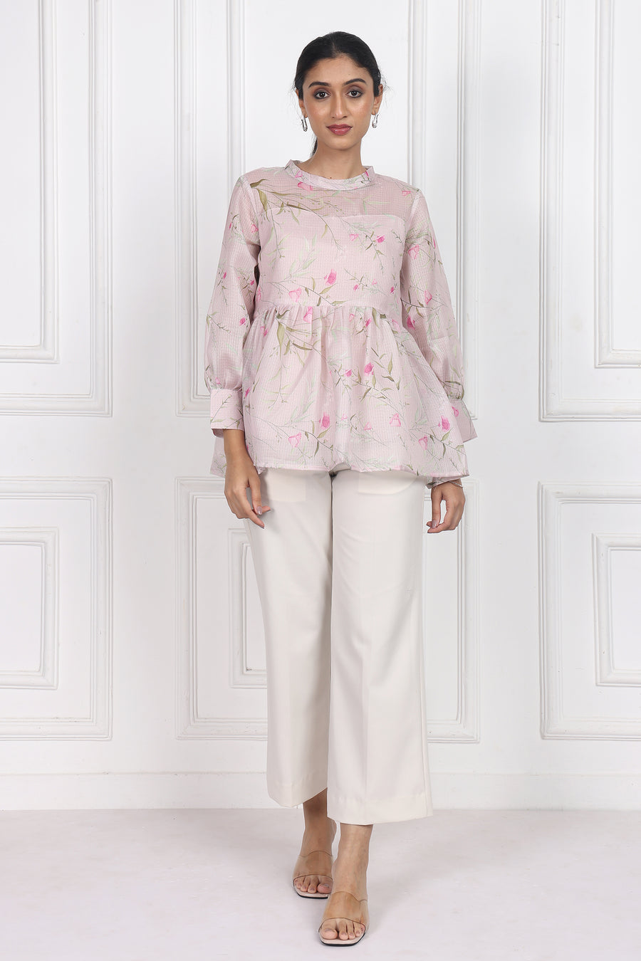 Jasmine Whisper Peplum Tops