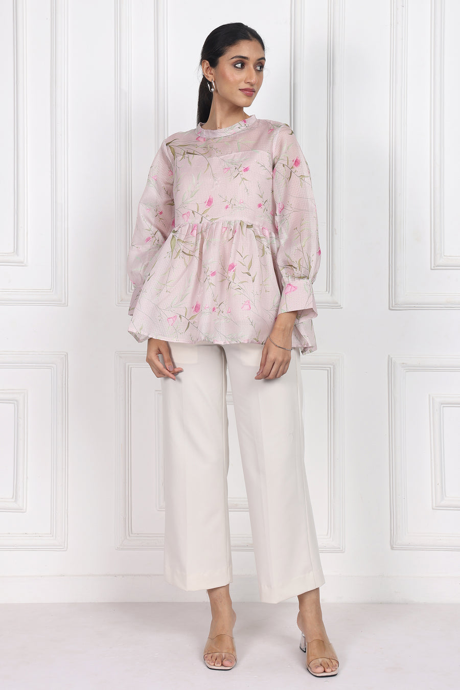 Jasmine Whisper Peplum Tops