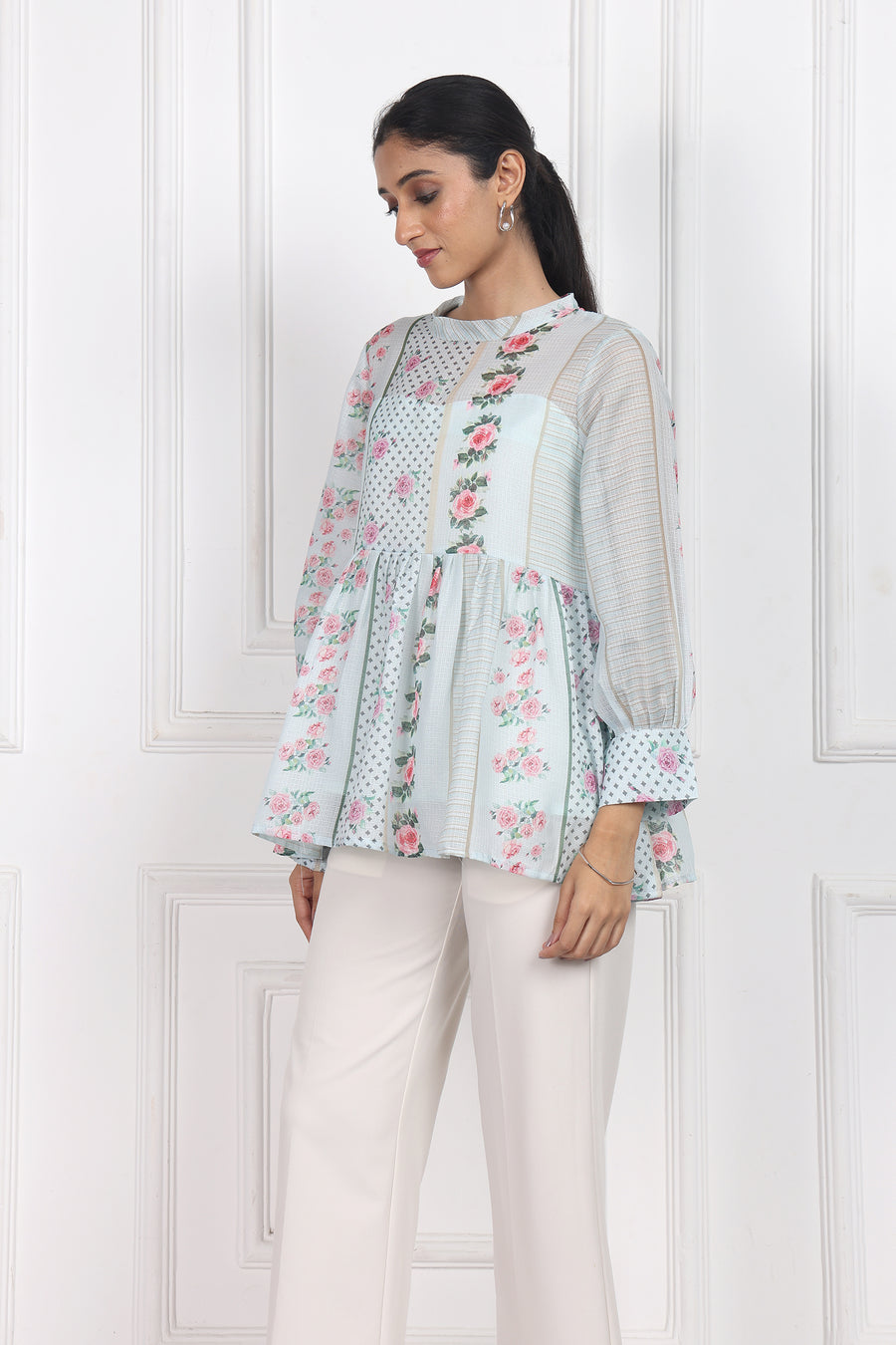Garden of Dreams Peplum Tops