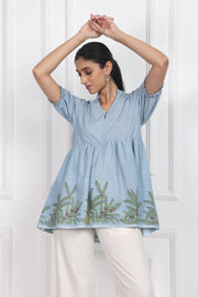 Dusty Rose Peplum Tops