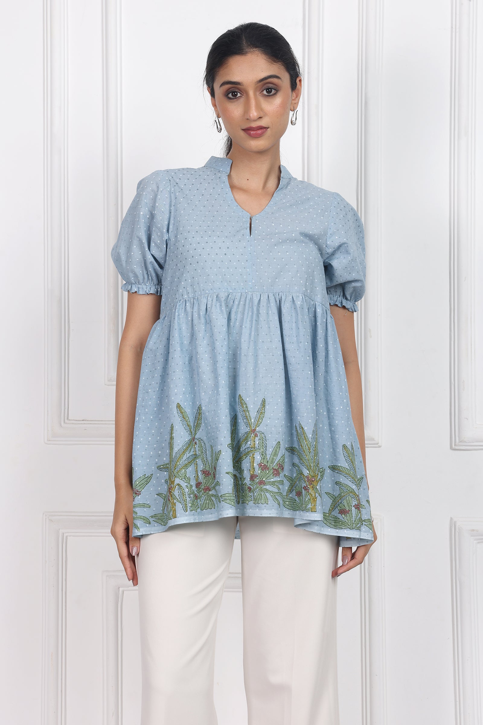 Wander Edit - Dusty Rose Peplum Top