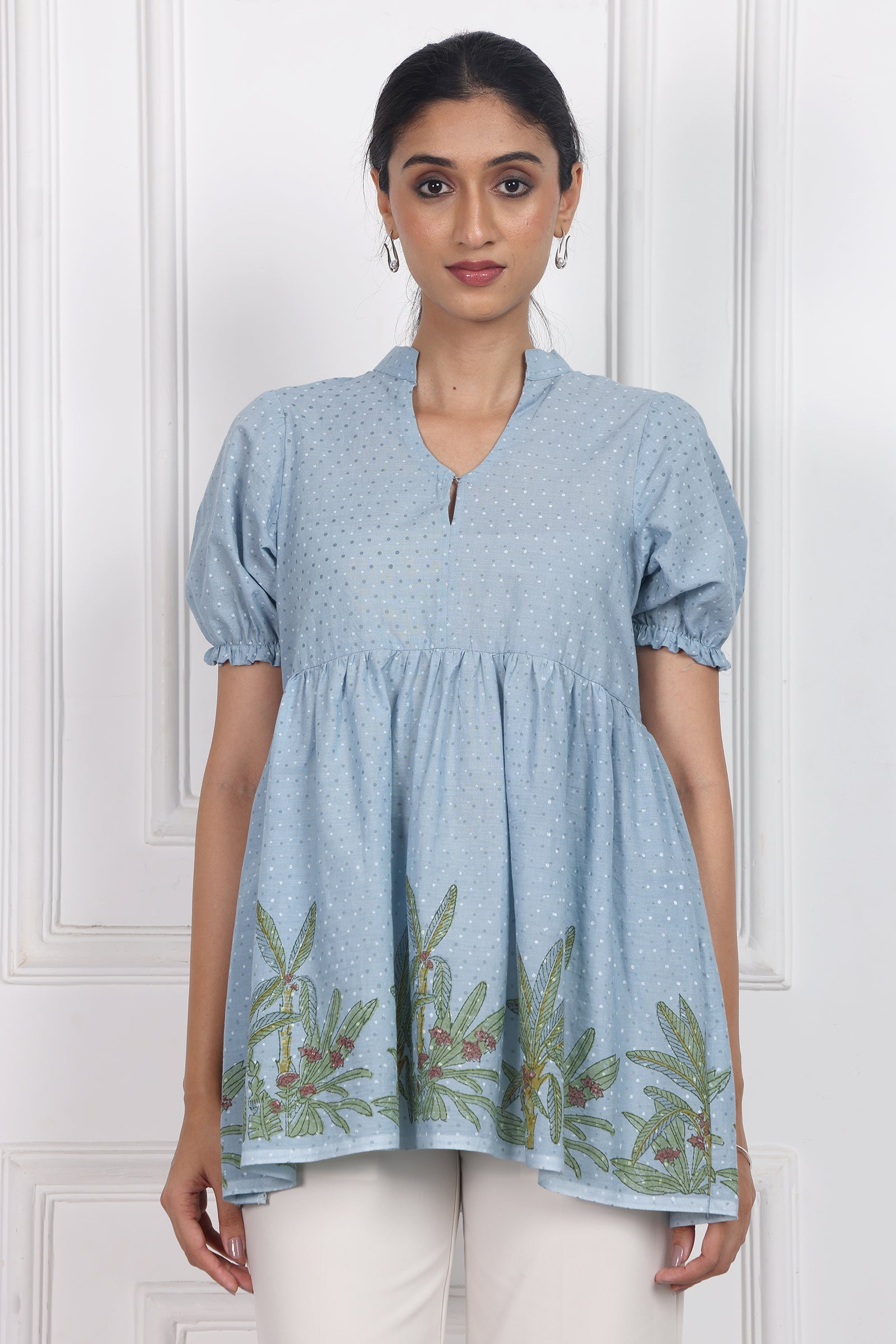 Wander Edit - Dusty Rose Peplum Top