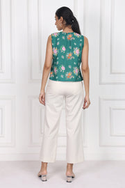 Moonlit Jasmine Sleeveless Top