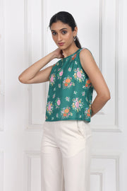 Moonlit Jasmine Sleeveless Top