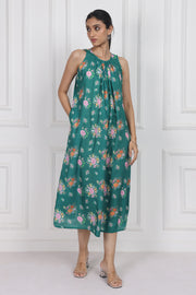 Marigold Flame Ankle-Length Dress