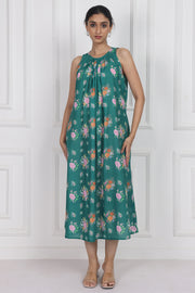 Marigold Flame Ankle-Length Dress
