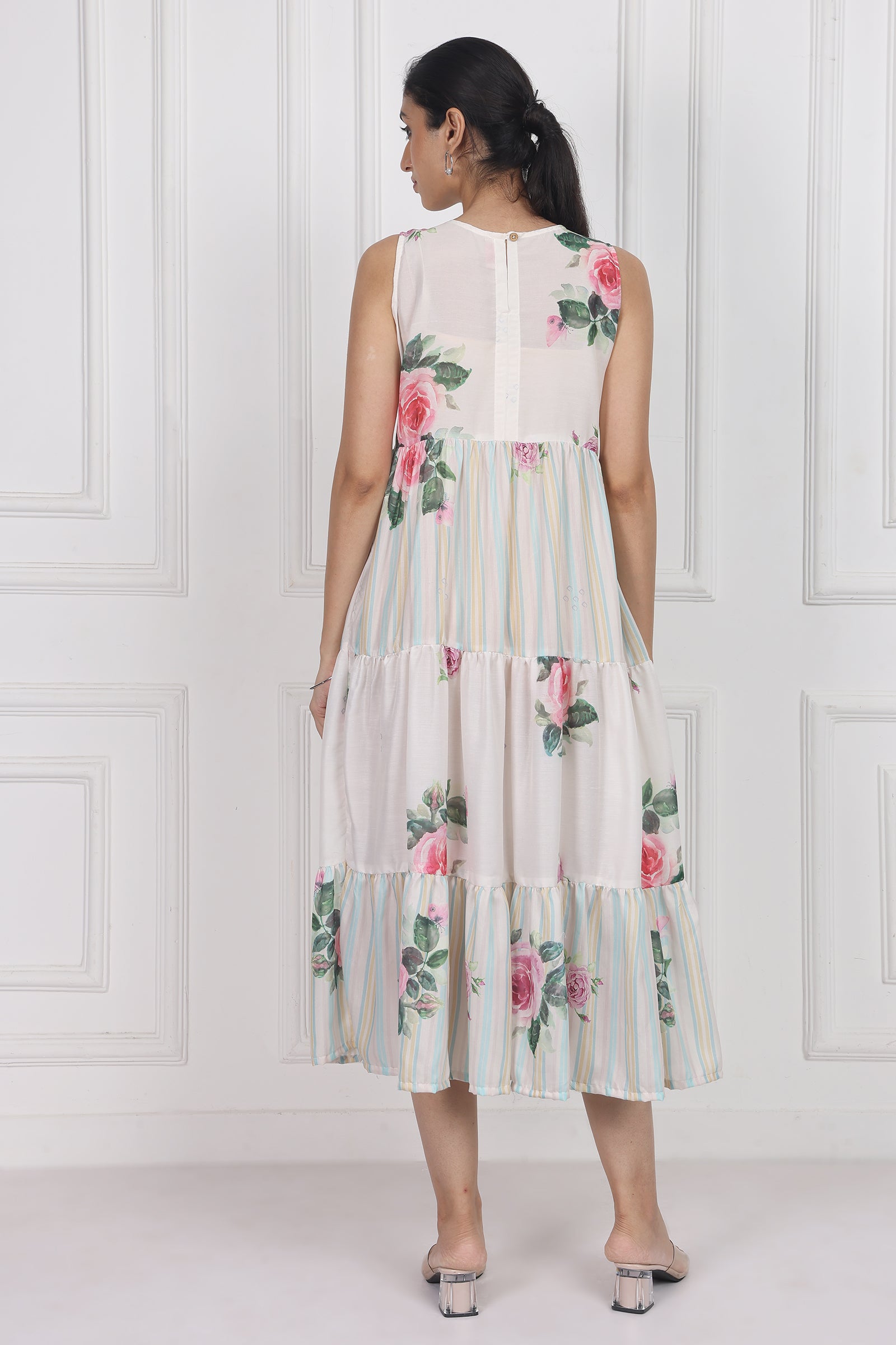 Wander Edit - Camellia Kiss Tier Dress