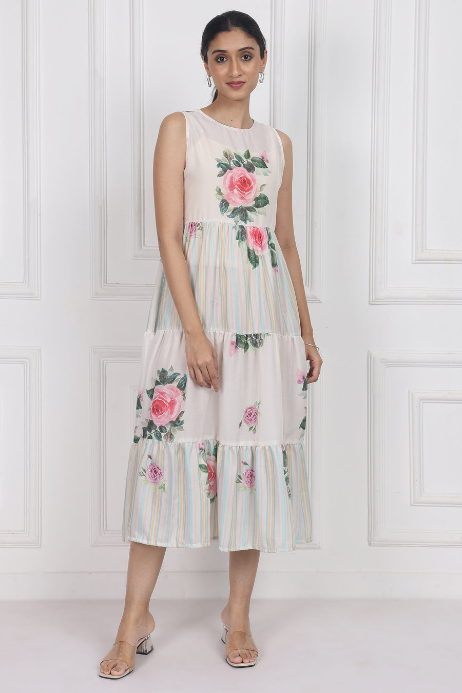Camellia Kiss Tier Dress