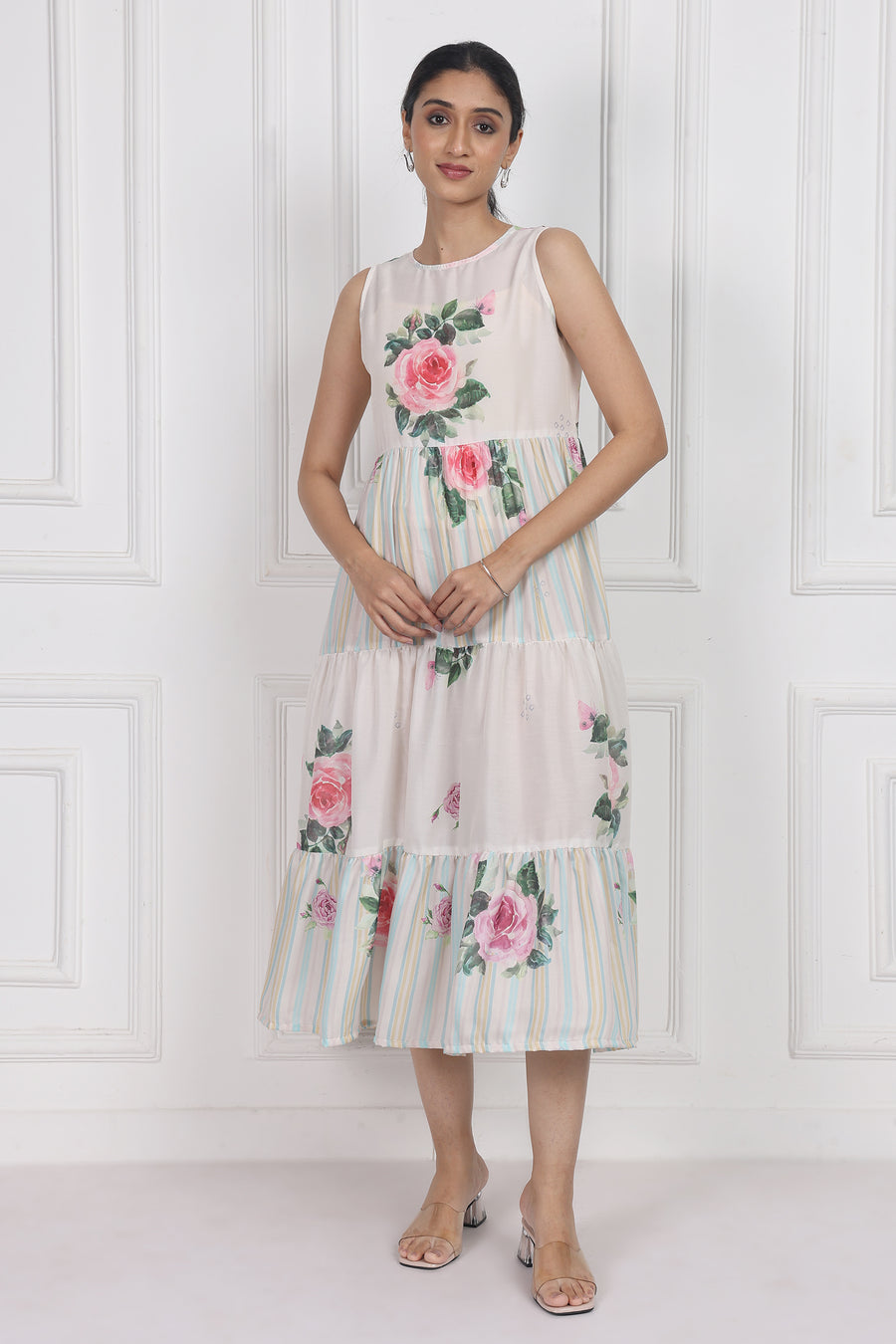 Camellia Kiss Tier Dress