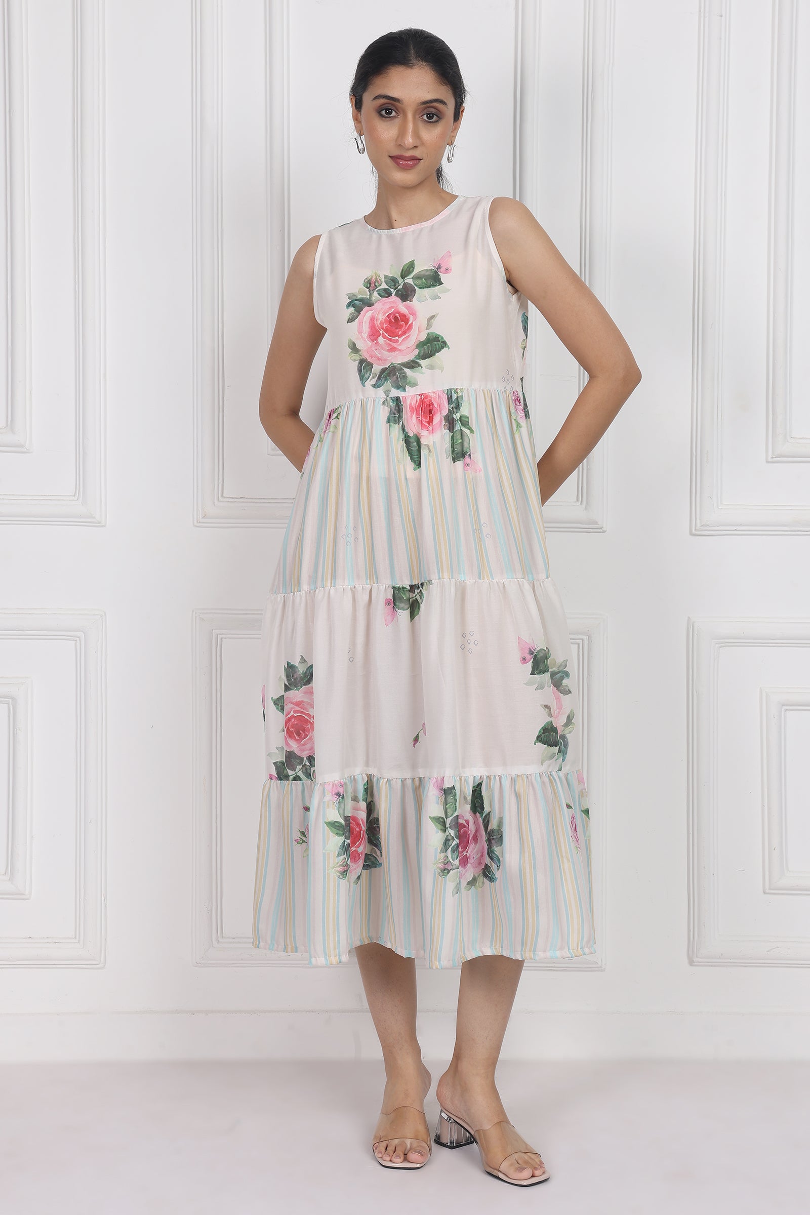 Wander Edit - Camellia Kiss Tier Dress