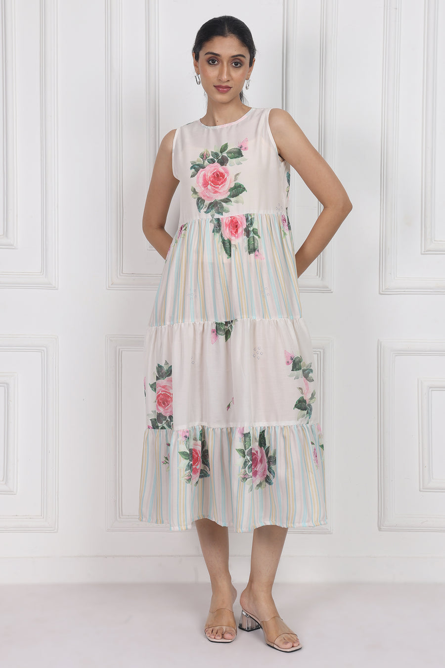 Camellia Kiss Tier Dress