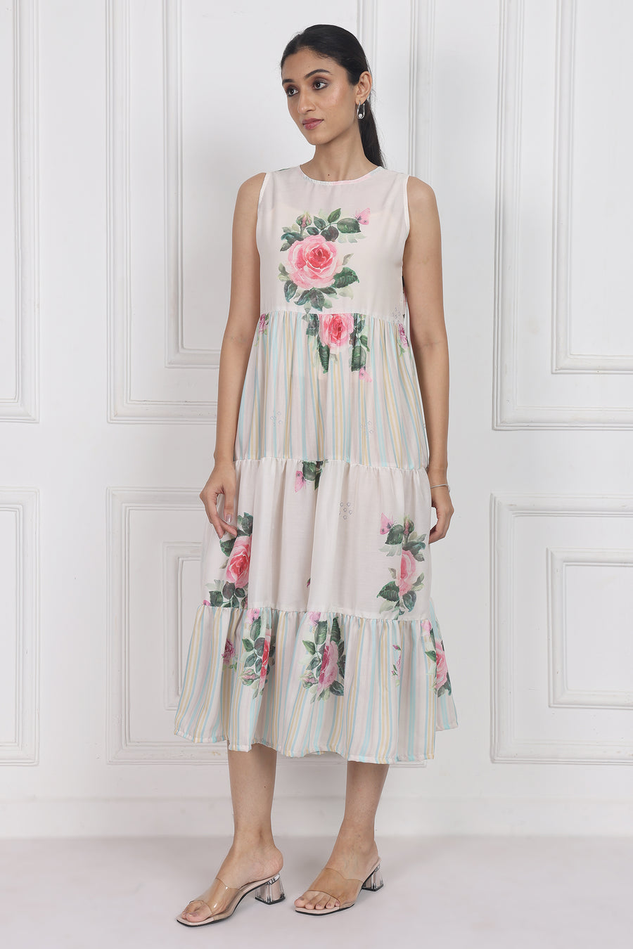 Camellia Kiss Tier Dress