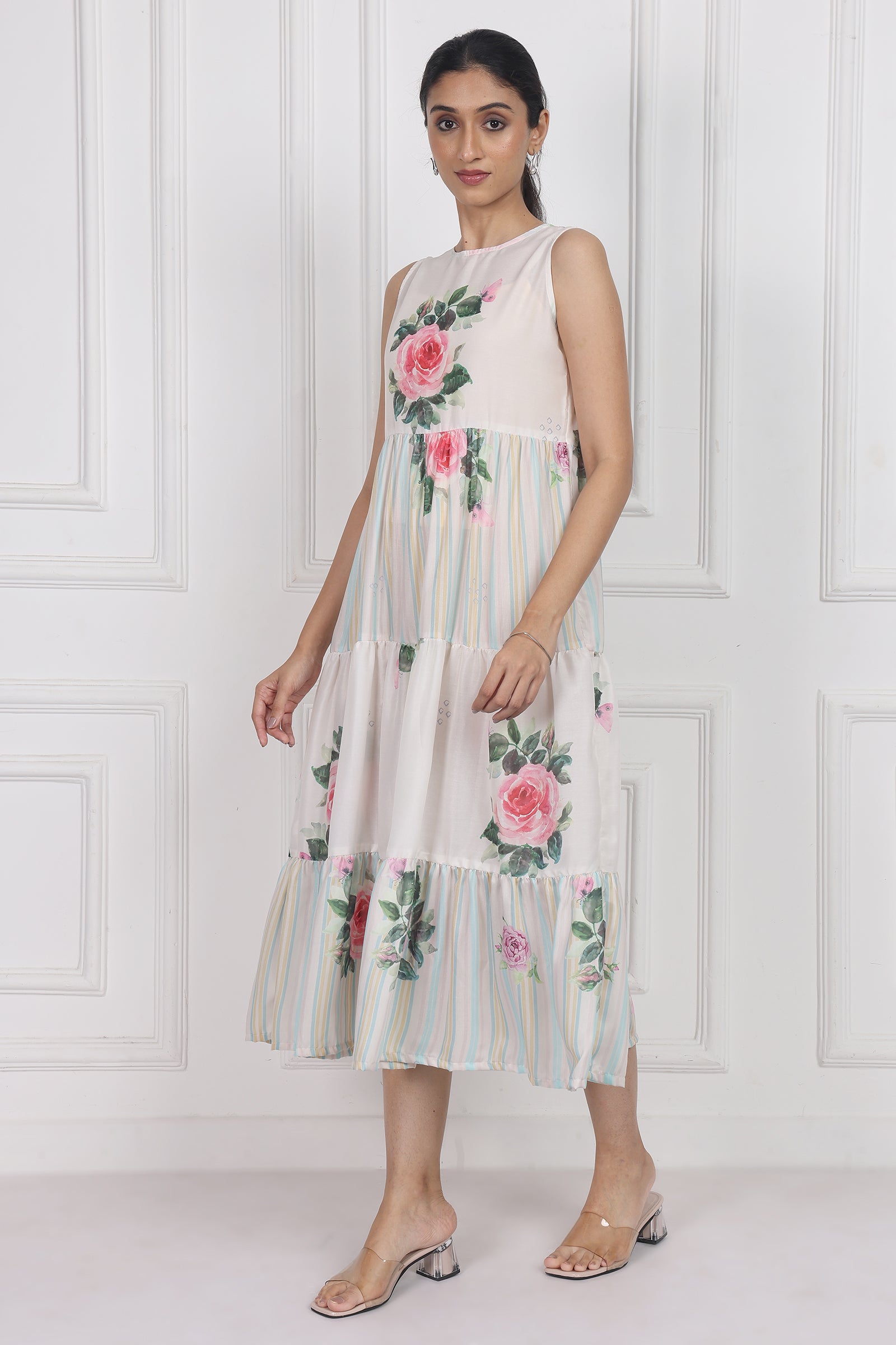 Wander Edit - Camellia Kiss Tier Dress