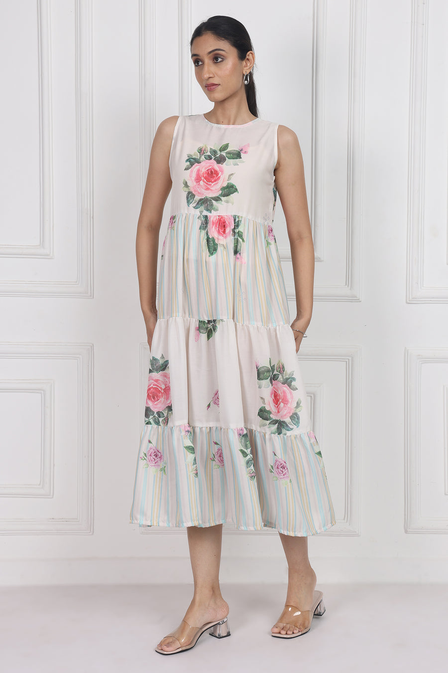 Camellia Kiss Tier Dress