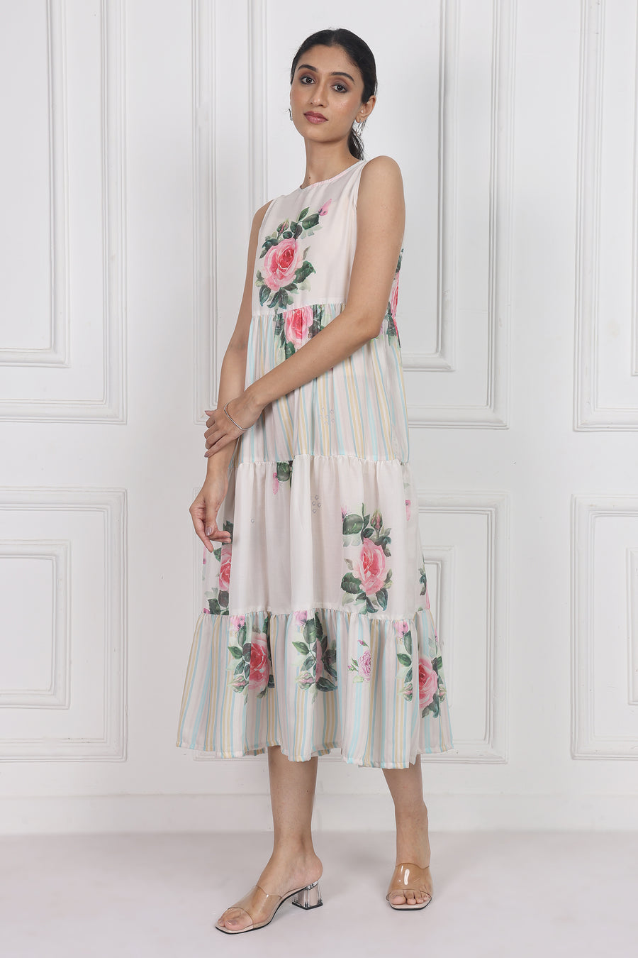 Camellia Kiss Tier Dress