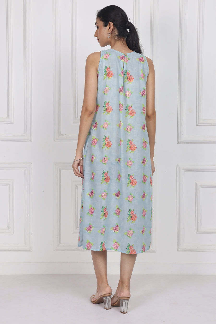 Hydrangea Skies Longline Dress – Chic & Modern