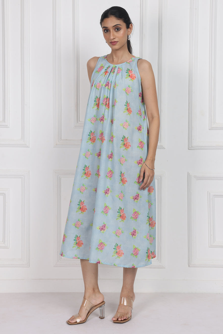 Hydrangea Skies Longline Dress – Chic & Modern