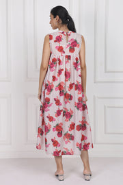Crimson Rose Song Longline Dress – Chic & Modern