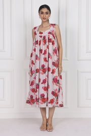 Crimson Rose Song Longline Dress – Chic & Modern