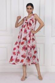 Crimson Rose Song Longline Dress – Chic & Modern