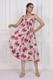 Crimson Rose Song Longline Dress – Chic & Modern