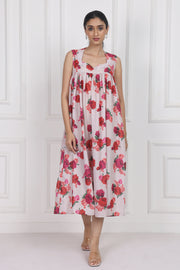 Crimson Rose Song Longline Dress – Chic & Modern
