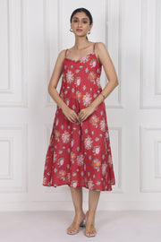 Crimson Rose Song Gusset Dress