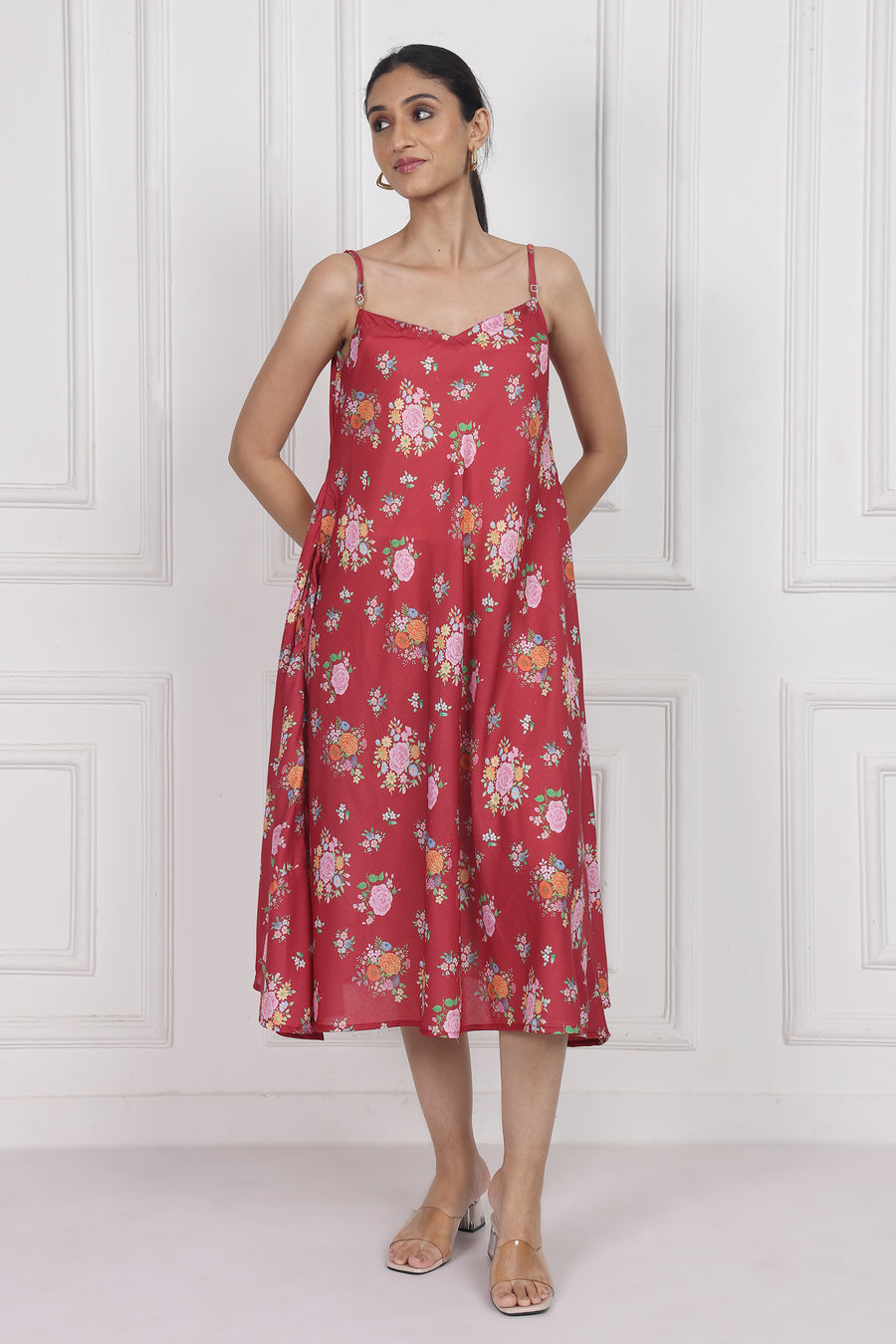 Crimson Rose Song Gusset Dress