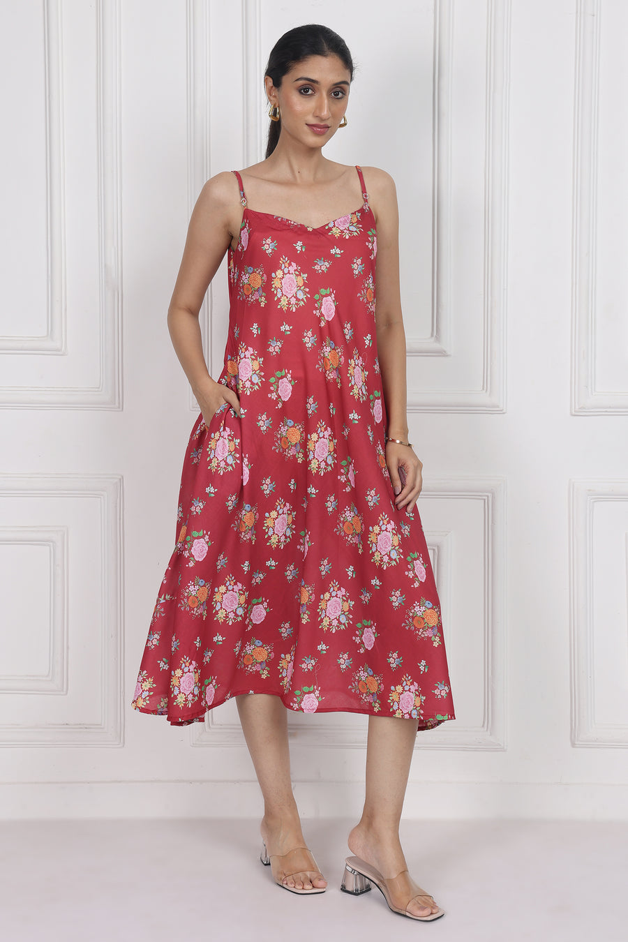 Crimson Rose Song Gusset Dress