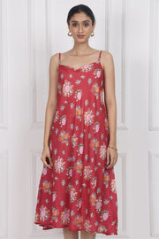 Crimson Rose Song Gusset Dress