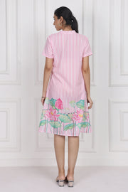 Lotus Whisper A-line Short Dress