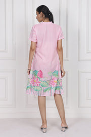 Lotus Whisper A-line Short Dress