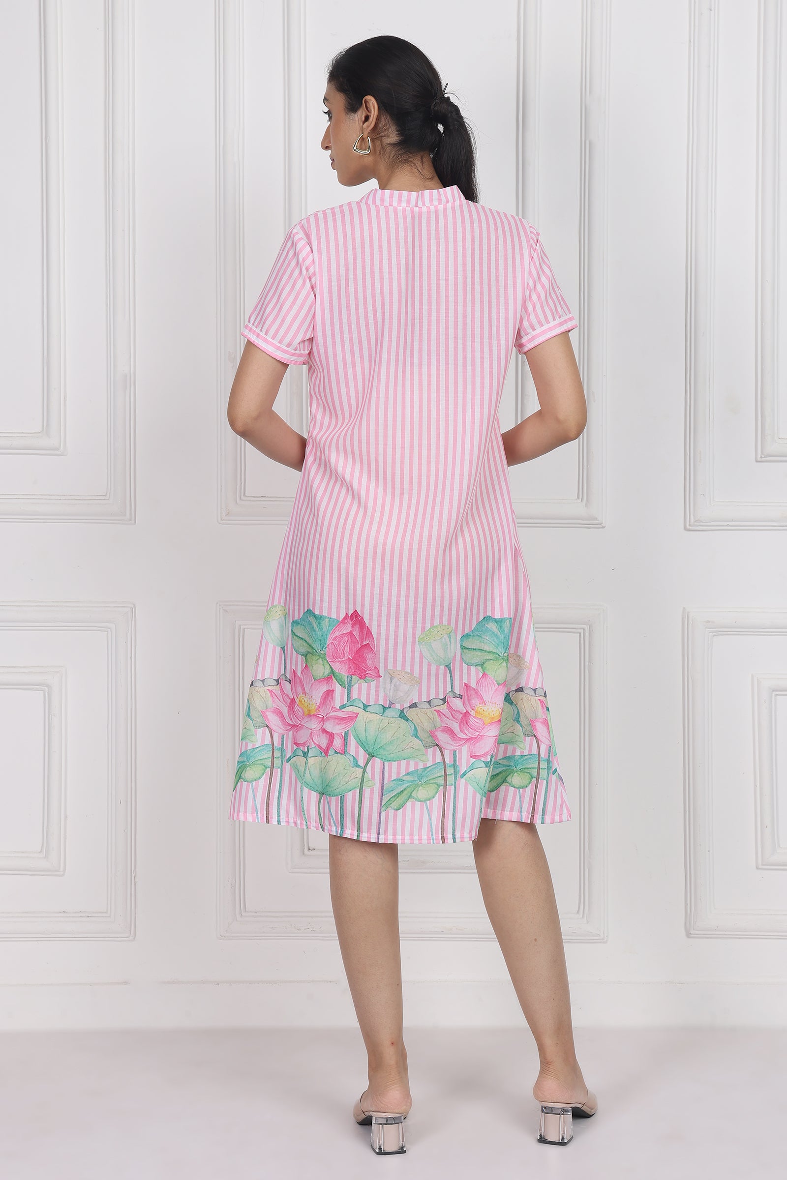 Wander Edit - Lotus Whisper A Line Short Dress