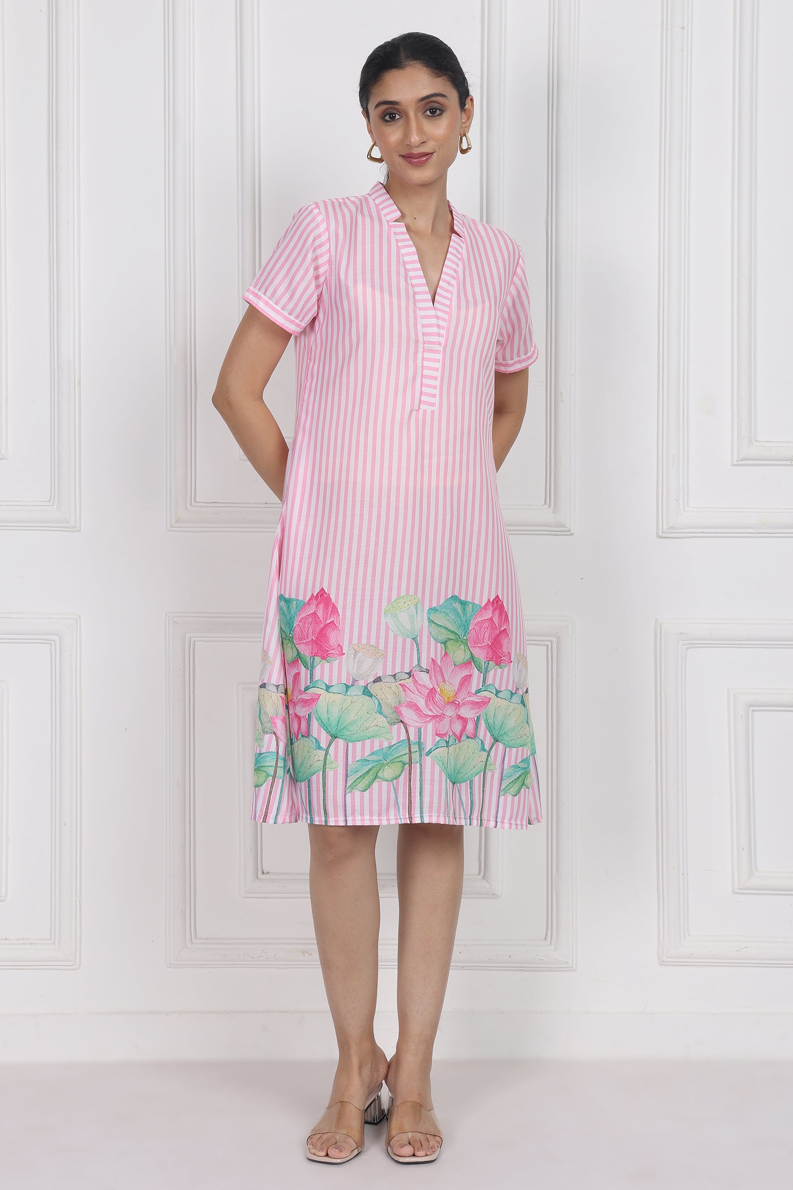 Wander Edit - Lotus Whisper A Line Short Dress