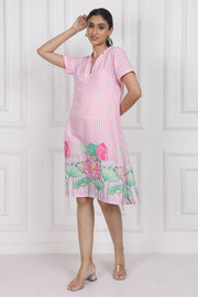 Lotus Whisper A-line Short Dress