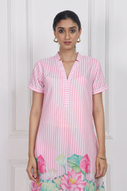 Lotus Whisper A-line Short Dress