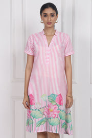 Lotus Whisper A-line Short Dress
