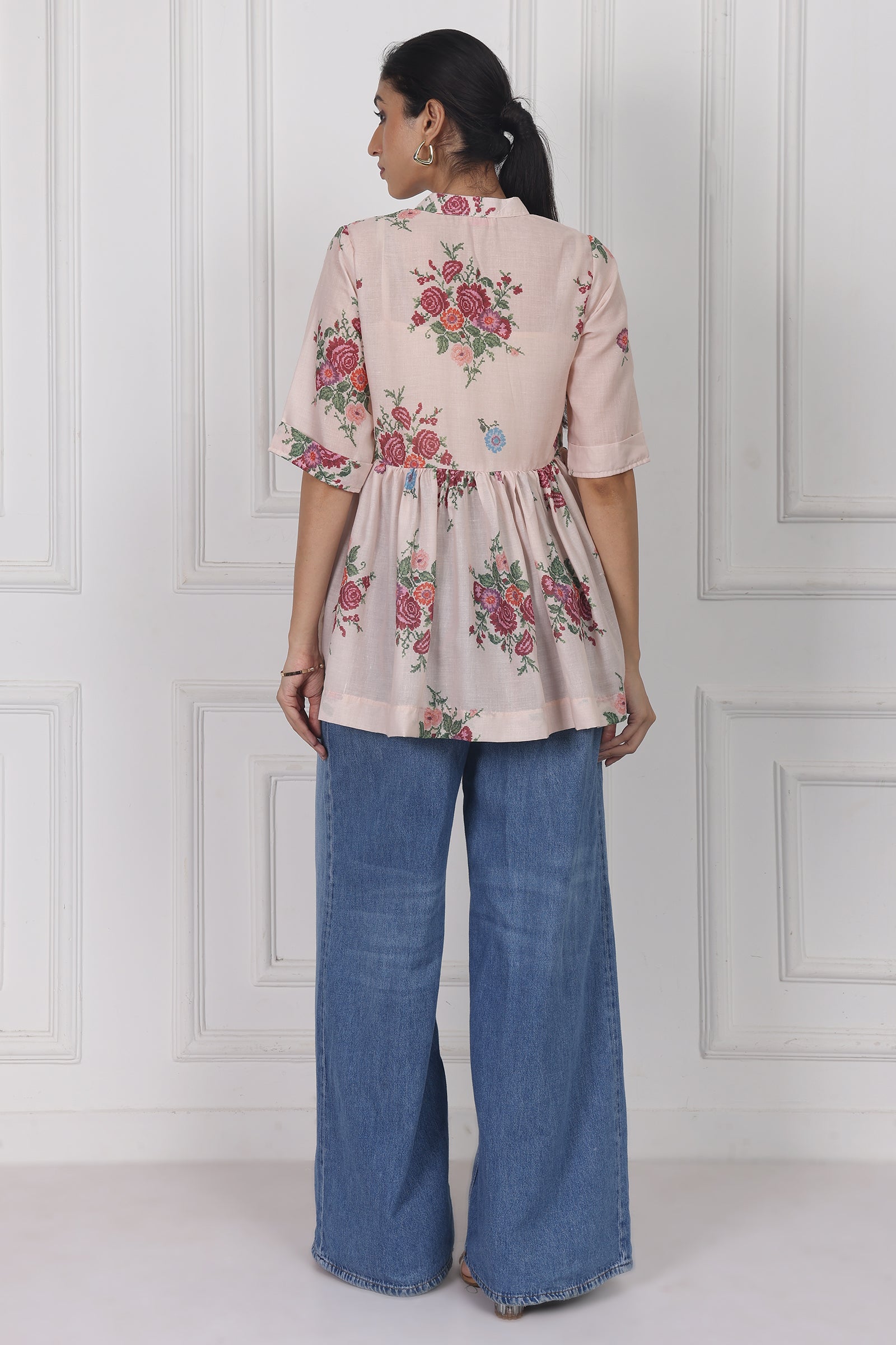 Wander Edit - Windflower Song Peplum Top