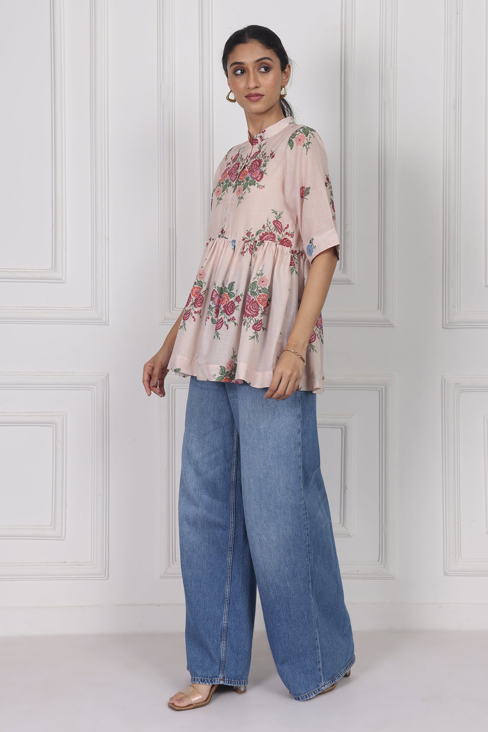 Wander Edit - Windflower Song Peplum Top