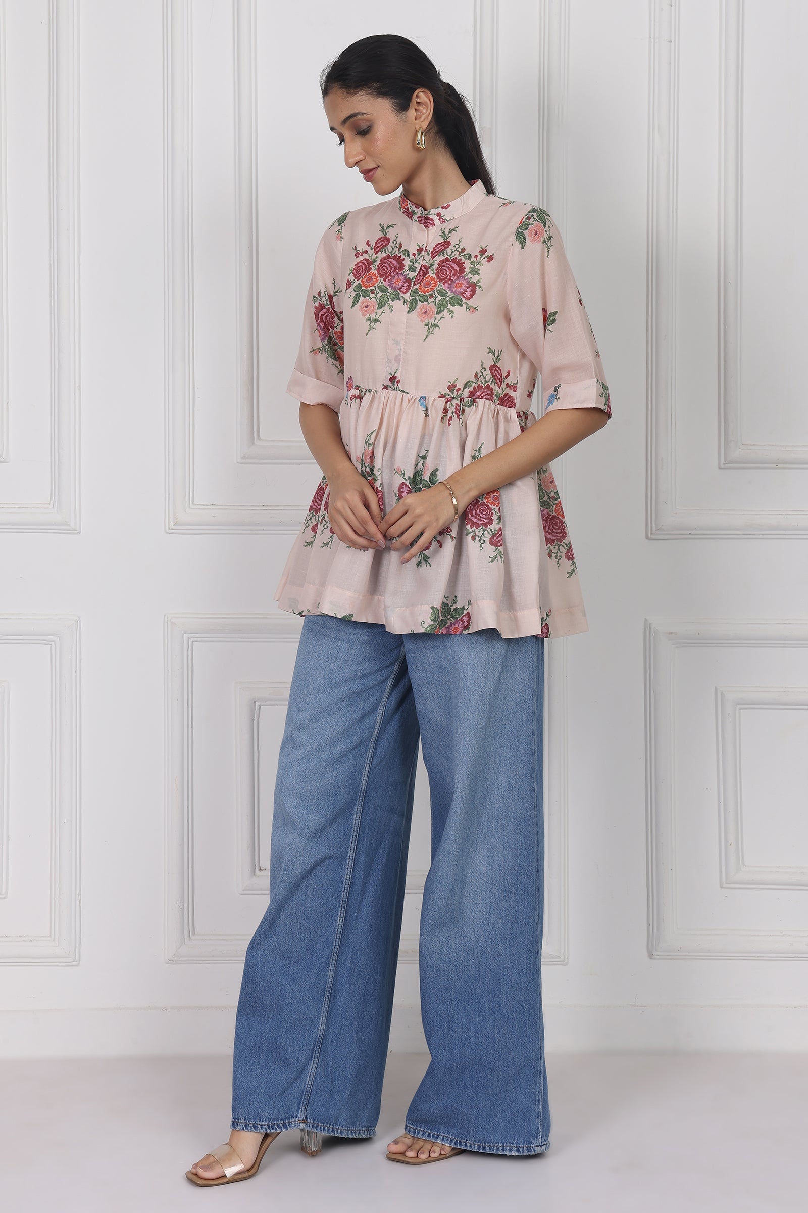 Wander Edit - Windflower Song Peplum Top