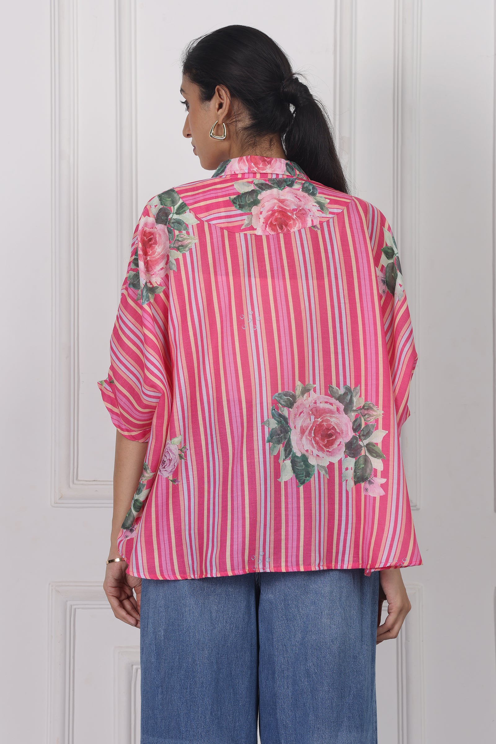 Wander Edit - Wild Rose Charm Boxy Shirt
