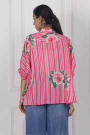 Wild Rose Charm Boxy Shirt
