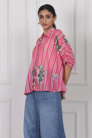 Wild Rose Charm Boxy Shirt