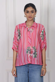 Wild Rose Charm Boxy Shirt