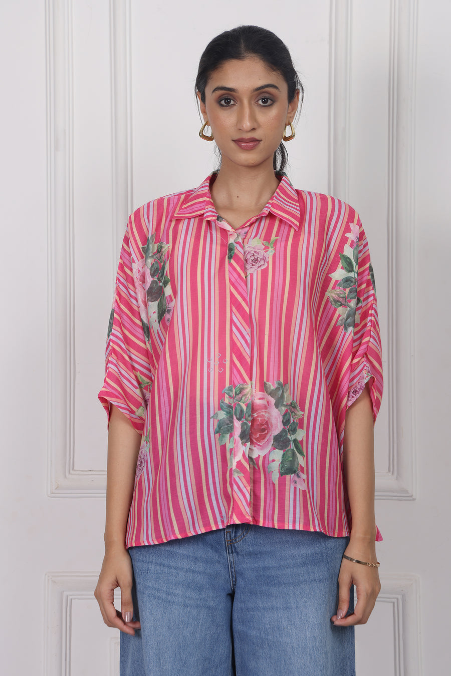 Wild Rose Charm Boxy Shirt